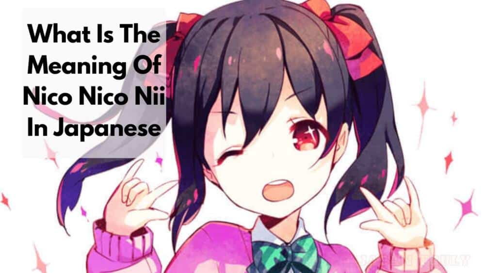 What Does Nico Nico Nii Mean In English