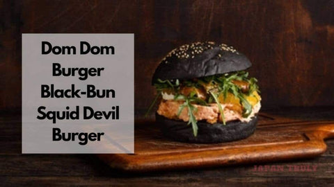 Dom Dom Burger Black-Bun Squid Devil Burger