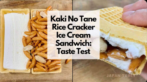 Kaki No Tane Rice Cracker Ice Cream Sandwiches