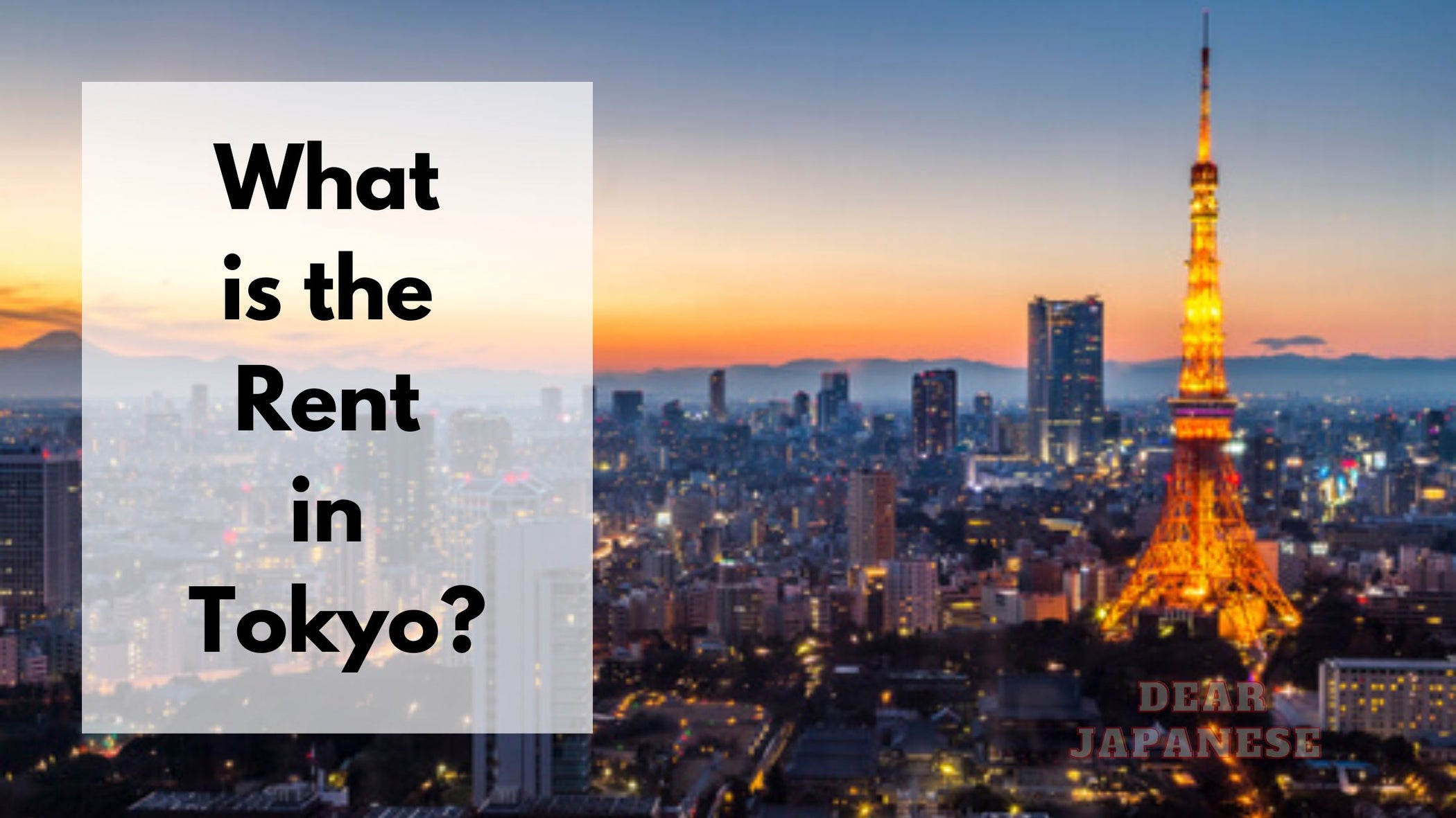 What is the Rent in Tokyo? | Highest to Cheapest Apartments In Tokyo ...