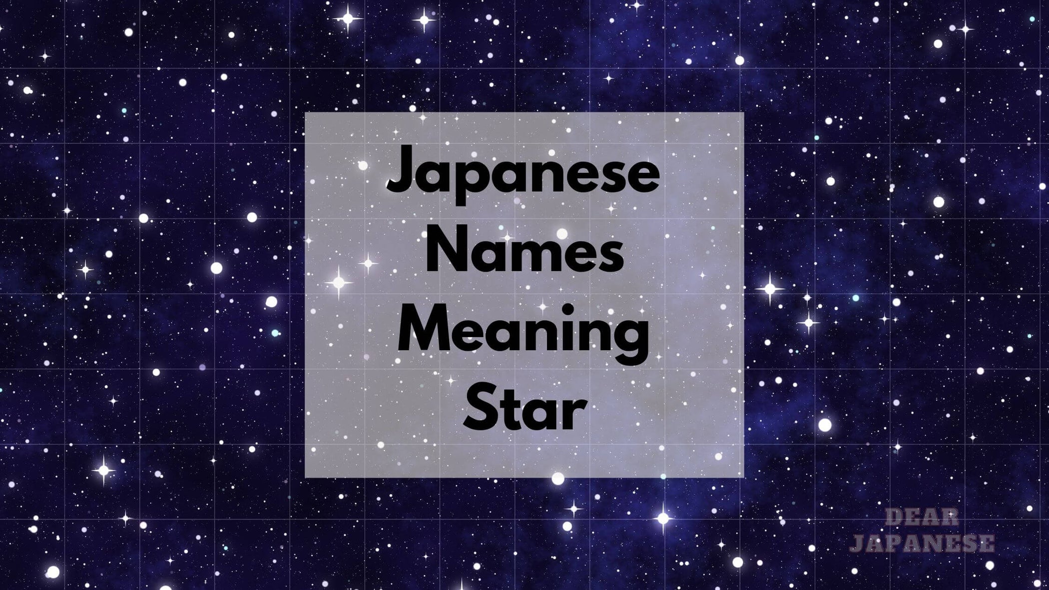 30 Japanese Names Meaning Star Japan Truly