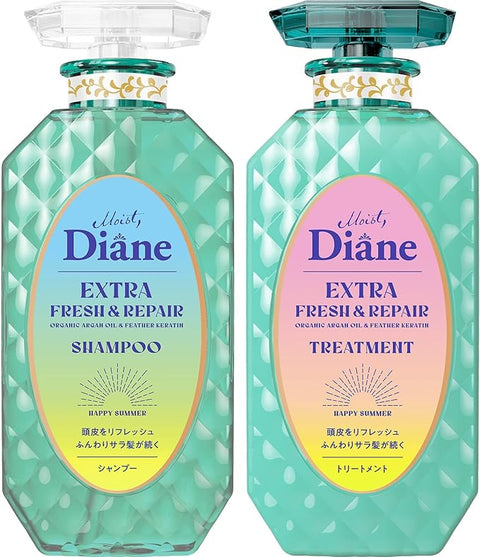 Diane Shampoo & Treatment [Grapefruit & Peppermint Scent] Perfect Beauty Extra Fresh & Repair 15.9 fl oz (450 ml