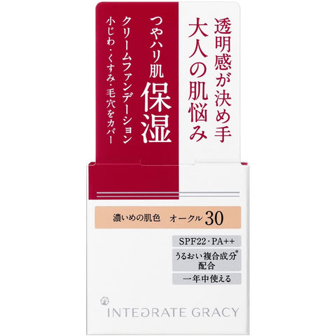 Cream Foundation Shiseido Integrate Gracy Foundation Moistcream SPF 22, 25 grams