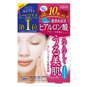 Face mask with hyaluronic acid, Kose Cosmeport, 5 pieces