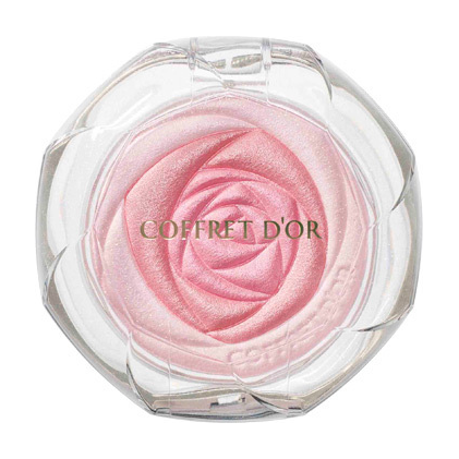 Kanebo Coffret D'or Smile Up Cheeks Blusher, merging with the skin, in the form of a rose, 5.0 g