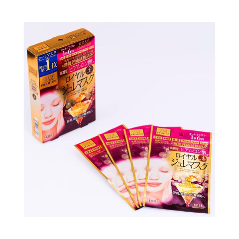 Kose Cosmeport Clear Turn Premium Premium Royal Jelly Mask Royal jelly mask for face 4pcs