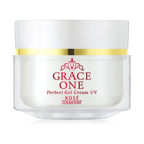 KOSE Cosmeport Grace One Perfect Gel Cream UV SPF50 + PA ++++ Nourishing cream for Mature skin with protection from the sun, 100gr