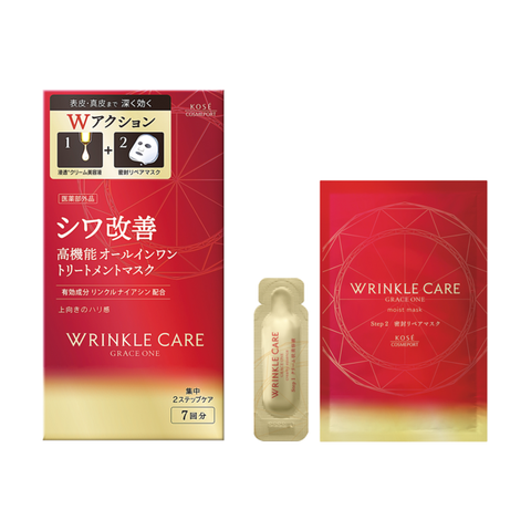 Kose Cosmeport Grace One 抗皱护理 W 浓缩面膜