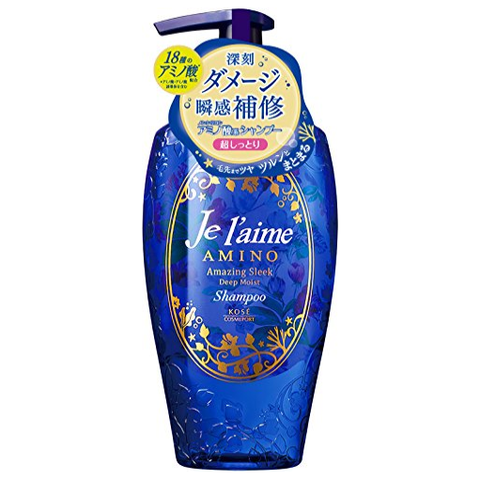 KOSE Cosmeport Je lʻAime AMINO Deep Moist Shampoo Revitalizing non-silicone hair shampoo, deep moisturizing, 500ml