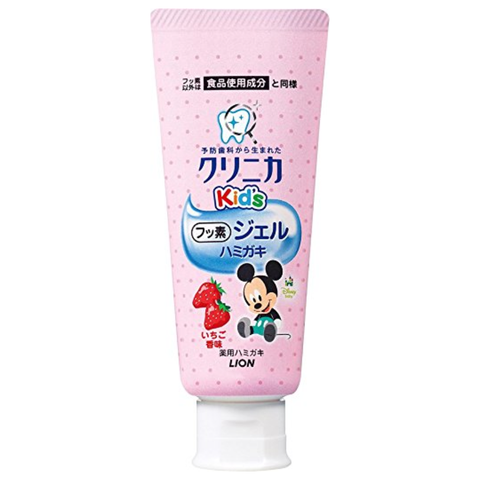 LION Clinica KID'S Gel toothpaste for kids strawberry flavor, 60g