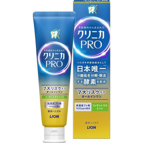 LION Clinica PRO All-in-one Enzyme Toothpaste, Citrus Mint