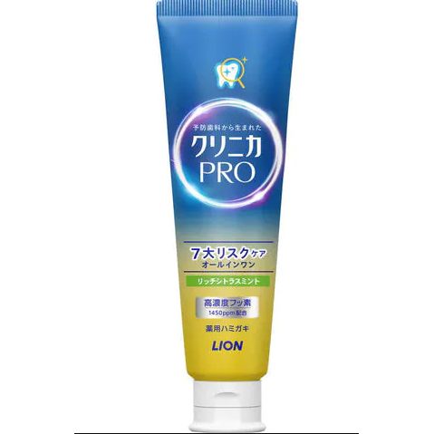 LION Clinica PRO All-in-one Enzyme Toothpaste, Citrus Mint