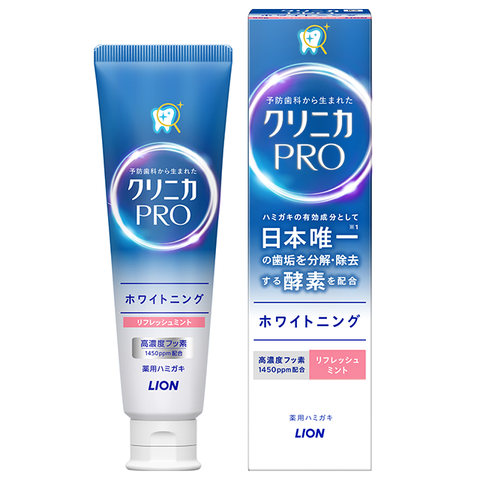 LION Clinica PRO Whitening Enzyme Toothpaste Mint