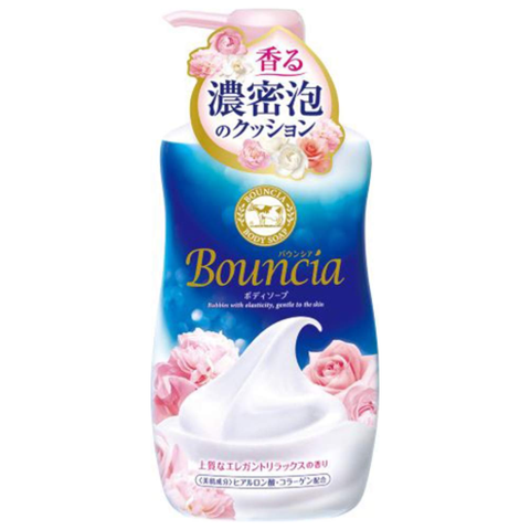 Moisturizing body soap is a Bouquet of feminine aroma with collagen and silk amino acids BOUNCIA