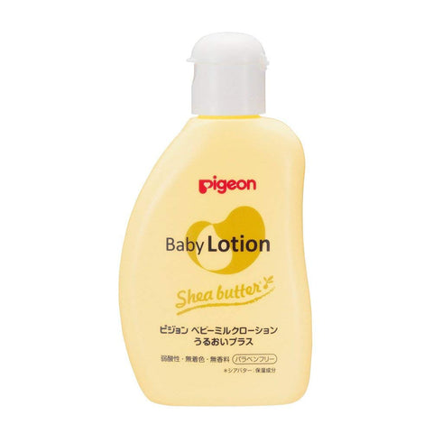 PIGEON Baby Milk Lotion Moisture Plus Baby Moisturizing Milk Lotion with Shea Butter, 120ml