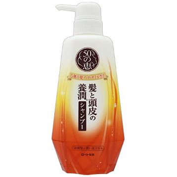 ROHTO 50 MEGUMI YoJun Shampoo anti-Aging shampoo for hair and scalp 400ml