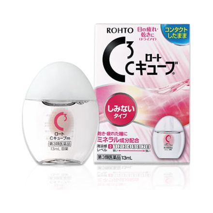 Rohto C3 m. Eye drops for contact lens with moisturizing veil