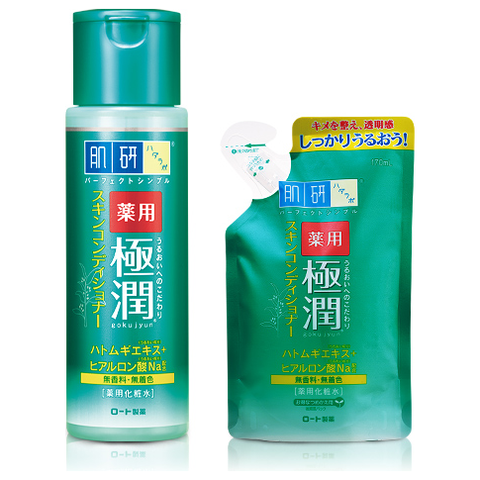 Rohto Hadalabo Gokujyun Medicated Skin Conditioner Moist Type moisturizing conditioner for the face, with a cooling effect