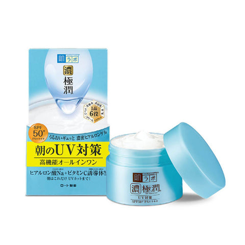 Rohto Hadalabo Gokujyun UV White Gel 2 in 1: gel + sun protection SPF50 + PA ++++, 90g