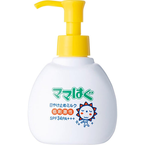 ROHTO Mama hug milk SPF 34 PA+++— sun protection milk for kids 100g