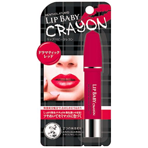 Rohto Mentholatum Lip Baby Crayon Moisturizing lipstick with menthol, 3 g