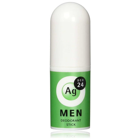 Shiseido Ag Deo 24 MEN 除臭棒 男性除臭剂 - 银色离子棒，柑橘香味，20 克