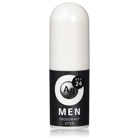 Shiseido Ag Deo 24 MEN Deodorant Stick Male Deodorant - Silver Ions Stick, Unscented, 20g
