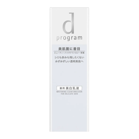 SHISEIDO d Program Whitening clear Brightening emulsion for perfect skin tone, 100 ml