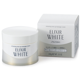 SHISEIDO Elixir White Massage Cream for toning facial massage, 100g