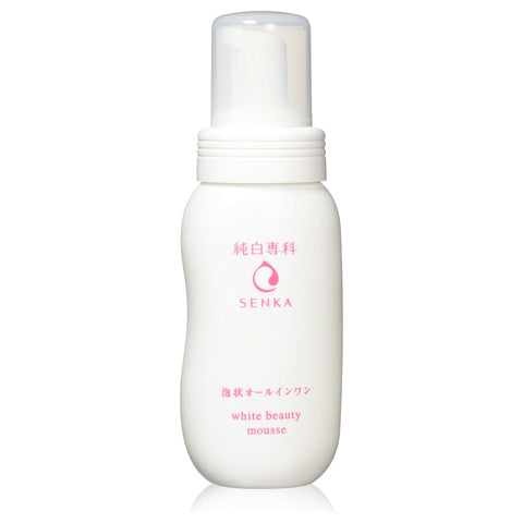 SHISEIDO Hada Senka White Beauty Mousse Whitening, moisturizing mousse-foam for cleansing the skin, 150ml