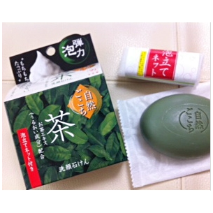 Soap with green tea, 80g. COW SOAP Shizengokochi –