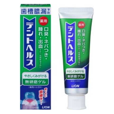 Therapeutic toothpaste "Dent Health Smooth Gel" in order to prevent diseases of the gums and teeth ,85 gr, Lion
