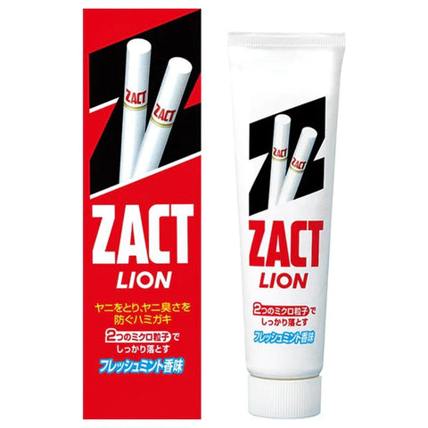 消除牙菌斑尼古丁和烟草气味的牙膏“Zact”，150 克，Lion